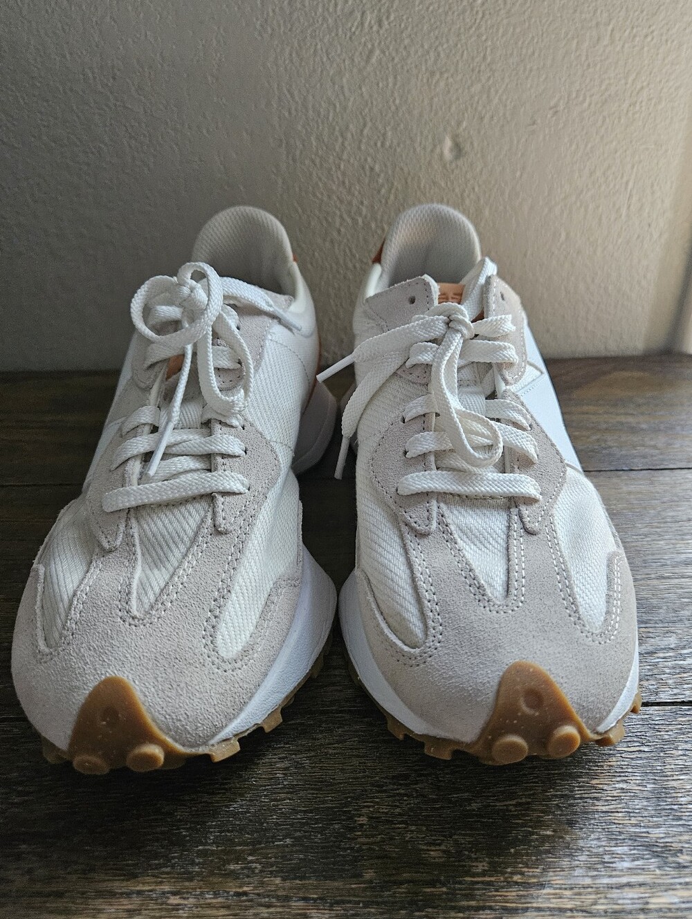 New Balance Women's White & Orange Retro Runner Sneakers - Picture 3 of 11
